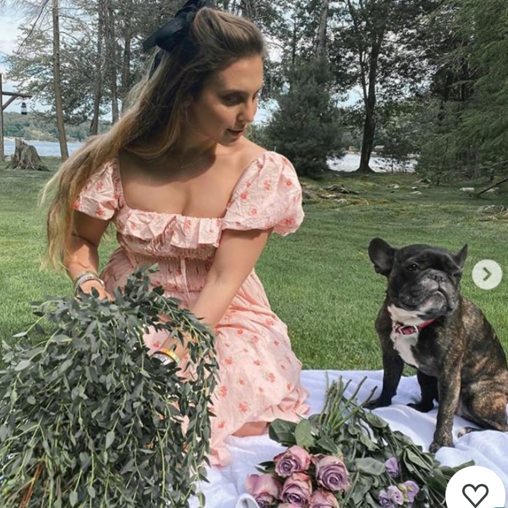 Floral Pink Midi Dress